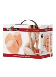 Телесный мастурбатор Liora с 2 любовными тоннелями - Baile - в Иваново купить с доставкой