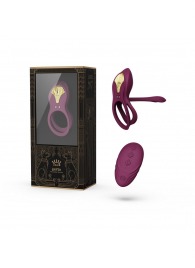 Фиолетовое эрекционное виброкольцо Bayek с пультом ДУ - Zalo - в Иваново купить с доставкой