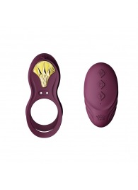 Фиолетовое эрекционное виброкольцо Bayek с пультом ДУ - Zalo - в Иваново купить с доставкой
