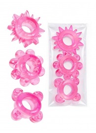 Комплект из 3 розовых эрекционных колец - Erowoman-Eroman - в Иваново купить с доставкой