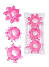 Комплект из трех розовых эрекционных колец - Erowoman-Eroman - в Иваново купить с доставкой