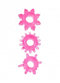 Комплект из трех розовых эрекционных колец - Erowoman-Eroman - в Иваново купить с доставкой