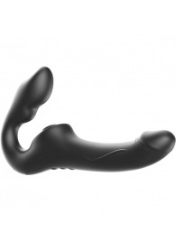 Черный безремневой страпон с 3 моторами - Ibiza - купить с доставкой в Иваново