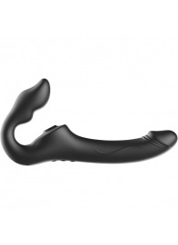 Черный безремневой страпон с 3 моторами - Ibiza - купить с доставкой в Иваново