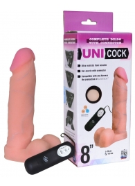 Фаллическая насадка Харнесс UNICOCK 8  с вибрацией - 20 см. - LOVETOY (А-Полимер) - купить с доставкой в Иваново