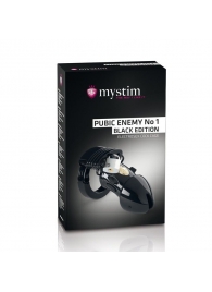 Пояс верности с электростимуляцией Mystim Pubic Enemy No1 Black Edition - MyStim - купить с доставкой в Иваново