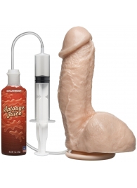 Фаллоимитатор с имитацией семяизвержения The Amazing Squirting Realistic Cock - 18,8 см. - Doc Johnson