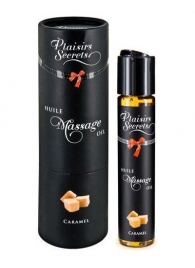 Массажное масло с ароматом карамели Huile de Massage Gourmande Caramel - 59 мл. - Plaisir Secret - купить с доставкой в Иваново
