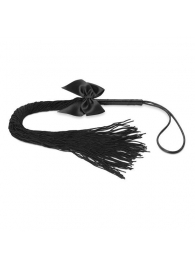 Чёрная плётка Lilly Whip Bijoux - Bijoux Indiscrets - купить с доставкой в Иваново