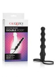 Насадка на пенис для двойного проникновения Silicone Beaded Double Rider - 14 см. - California Exotic Novelties - в Иваново купить с доставкой