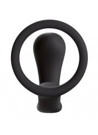 Чёрное эрекционное кольцо с анальной пробкой Bootie Ring - Fun Factory - в Иваново купить с доставкой