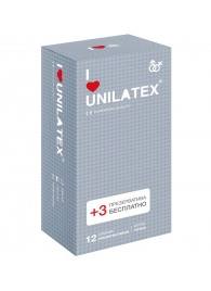 Презервативы с точками Unilatex Dotted - 12 шт. + 3 шт. в подарок - Unilatex - купить с доставкой в Иваново