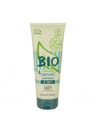 Массажный гель-лубрикант Bio 2-in-1 - 200 мл. - HOT - купить с доставкой в Иваново