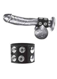 Ремень на член и мошонку 1.5  Cock Ring With Ball Strap - BlueLine - купить с доставкой в Иваново