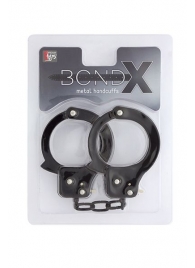 Чёрные наручники из листового металла BONDX METAL CUFFS BLACK - Dream Toys - купить с доставкой в Иваново