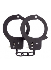 Чёрные наручники из листового металла BONDX METAL CUFFS BLACK - Dream Toys - купить с доставкой в Иваново