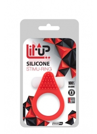 Красное эрекционное кольцо LIT-UP SILICONE STIMU RING 1 RED - Dream Toys - в Иваново купить с доставкой