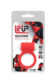 Красное эрекционное виброкольцо LIT-UP SILICONE STIMU RING 3 RED - Dream Toys - в Иваново купить с доставкой