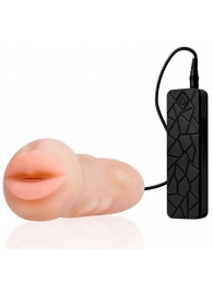 Мастурбатор-ротик с вибрацией REALSTUFF VIBRATING MASTURBATOR MOUTH - Dream Toys - в Иваново купить с доставкой