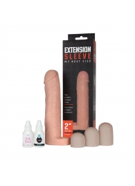 Насадка-удлинитель Extension sleeve с подхватом мошонки - 19 см. - Sitabella - в Иваново купить с доставкой