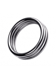 Металлическое эрекционное кольцо с рёбрышками размера L - ToyFa - #SOTBIT_REGIONS_UF_V_REGION_NAME# купить с доставкой