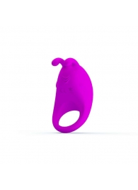 Лиловое эрекционное кольцо с вибрацией Rabbit Vibrator - Baile - в Иваново купить с доставкой