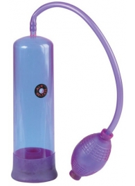 Фиолетовая вакуумная помпа E-Z Pump - California Exotic Novelties - в Иваново купить с доставкой