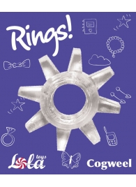 Прозрачное эрекционное кольцо Rings Cogweel - Lola Games - в Иваново купить с доставкой