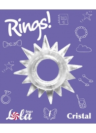 Прозрачное эрекционное кольцо Rings Cristal - Lola Games - в Иваново купить с доставкой