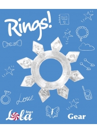 Прозрачное эрекционное кольцо Rings Gear - Lola Games - в Иваново купить с доставкой