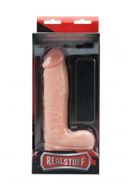 Телесный вибратор-реалистик REALSTUFF 7INCH DONG - 18 см. - Dream Toys