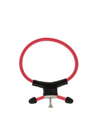Красно-чёрное эрекционное кольцо с утяжкой RING OF POWER ADJUSTABLE RING - NMC - в Иваново купить с доставкой