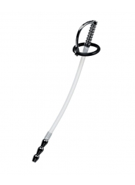 Силиконовый уретральный плаг со сменными фиксирующими кольцами Metal - ToyFa - купить с доставкой в Иваново