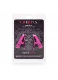 Розовые зажимы на соски с вибрацией Nipple Play Nipplettes - California Exotic Novelties - купить с доставкой в Иваново