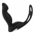 Черный вибромассажер простаты P-PLEASER W ERECTION ENHANCE - Dream Toys - в Иваново купить с доставкой