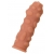Телесная реалистичная насадка KOKOS Extreme Sleeve 11 с дополнительной стимуляцией - 12,7 см. - KOKOS - в Иваново купить с доставкой