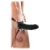 Чёрный полый страпон 7  Silicone Hollow Strap-On - 18 см. - Pipedream - купить с доставкой в Иваново