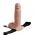 Телесный перезаряжаемый вибрострапон 7  Hollow Rechargeable Strap-on with Balls - 20,3 см. - Pipedream - купить с доставкой в Иваново