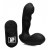 Черный стимулятор простаты Alpha-Pro 7X P-Milker Silicone Prostate Stimulator with Milking Bead - XR Brands - в Иваново купить с доставкой