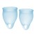 Набор голубых менструальных чаш Feel confident Menstrual Cup - Satisfyer - купить с доставкой в Иваново