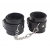 Черные оковы на ноги Obey Me Leather Ankle Cuffs - Chisa - купить с доставкой в Иваново