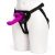 Лиловый страпон Rechargeable Vibrating Strap-On Harness Set - 17,6 см. - Happy Rabbit - купить с доставкой в Иваново