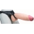 Телесный реалистичный фаллоимитатор на черных трусиках Real Big Strap-On - 34,5 см. - LOVETOY (А-Полимер) - купить с доставкой в Иваново