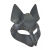Серая маска Wolf с клепками - Sitabella - купить с доставкой в Иваново
