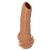 Телесная насадка с усиками и открытой головкой Nude Sleeve M - 12 см. - KOKOS - в Иваново купить с доставкой