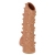 Телесная насадка с шипами и открытой головкой Nude Sleeve L - 14 см. - KOKOS - в Иваново купить с доставкой