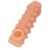 Телесная закрытая насадка с шариками Cock Sleeve Size S - 13,8 см. - KOKOS - в Иваново купить с доставкой