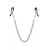 Зажимы для сосков с фиолетовой цепочкой Sweet Caress Nipple Chain - Sweet Caress - купить с доставкой в Иваново