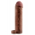 Коричневая насадка с кольцом Perfect 2 Extension with Ball Strap - 19 см. - Pipedream - в Иваново купить с доставкой