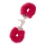 Металлические наручники с красной меховой опушкой METAL HANDCUFF WITH PLUSH RED - Dream Toys - купить с доставкой в Иваново